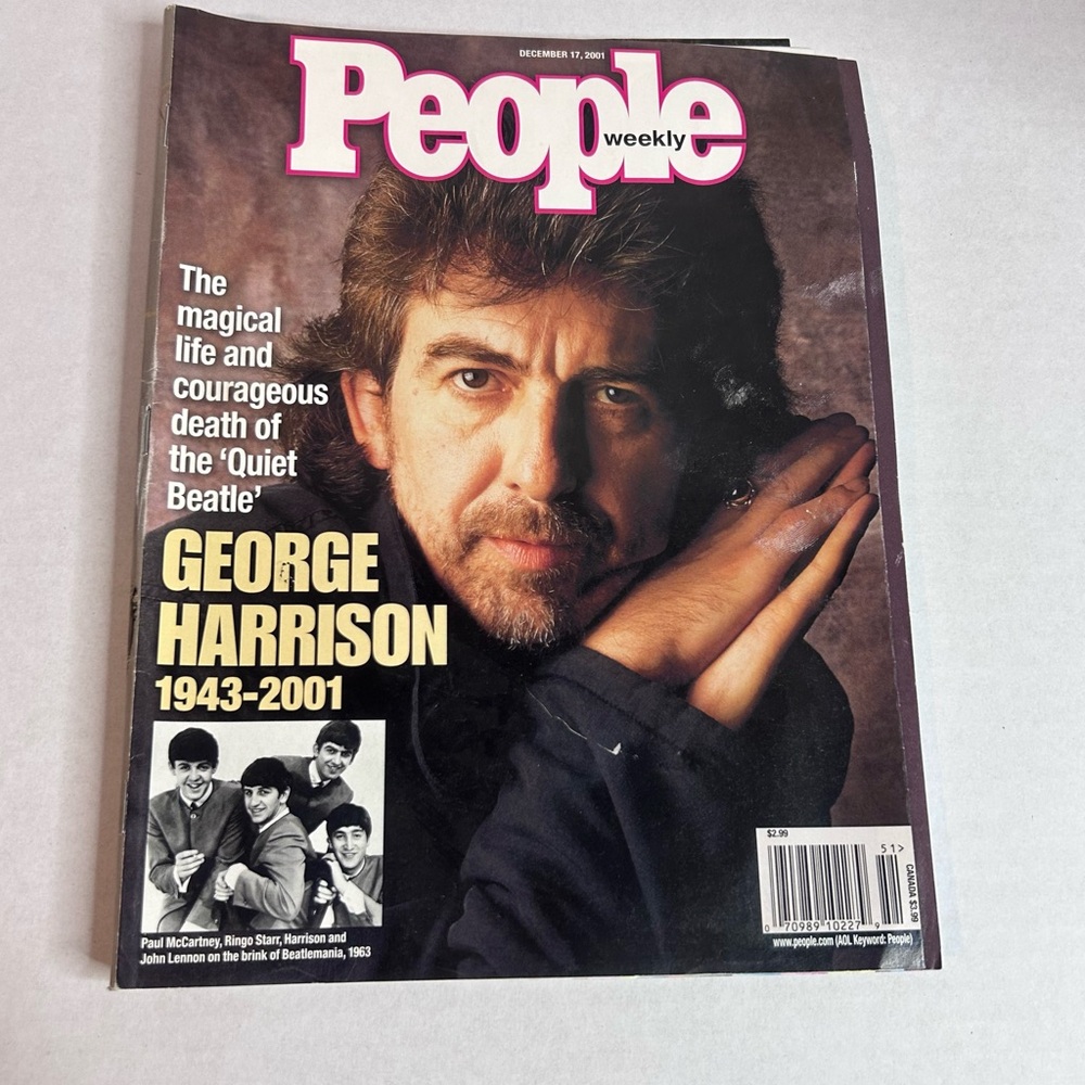 People Weekly Magazine - December 17, 2001 - George Harrison (The Beatles) Used.